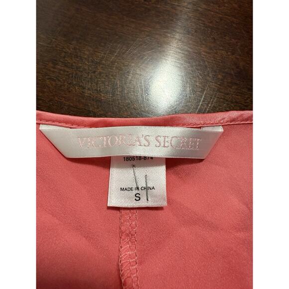 Vintage Y2K Silky Victoria’s Secret Tie Front Babydoll Cami Pink 2000’s Coquette - Picture 7 of 8